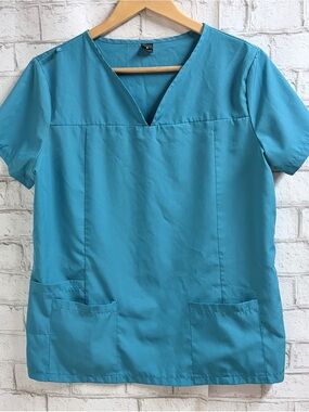 Women’s V-Neck Scrub Tunic in Teal